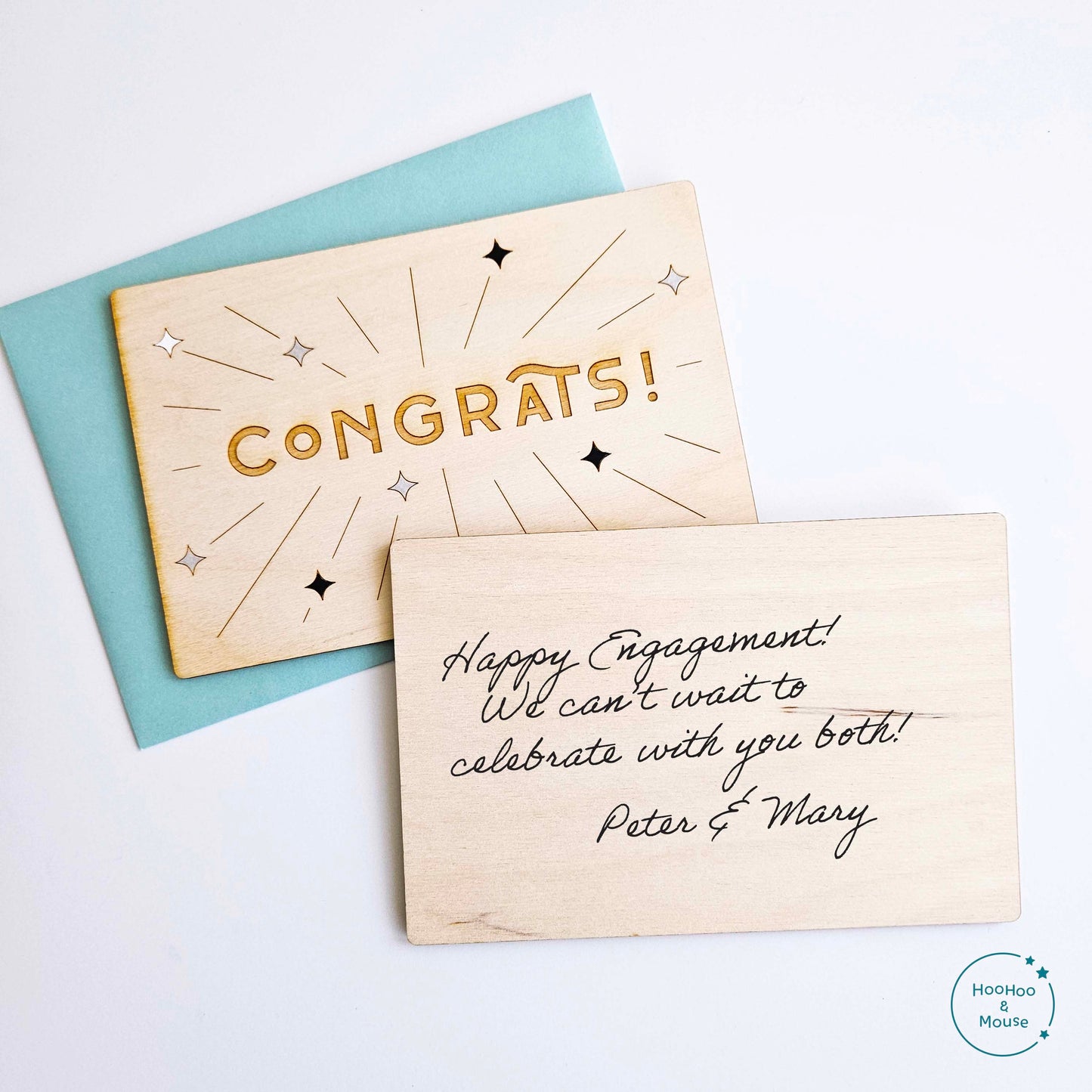 You're Awesome Wood Card, Hand-painted