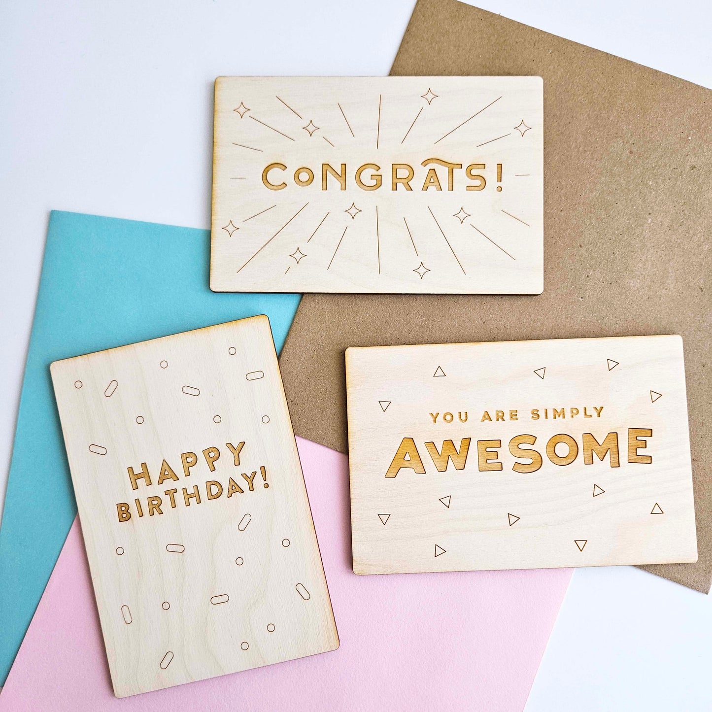 Happy Birthday Wood Card