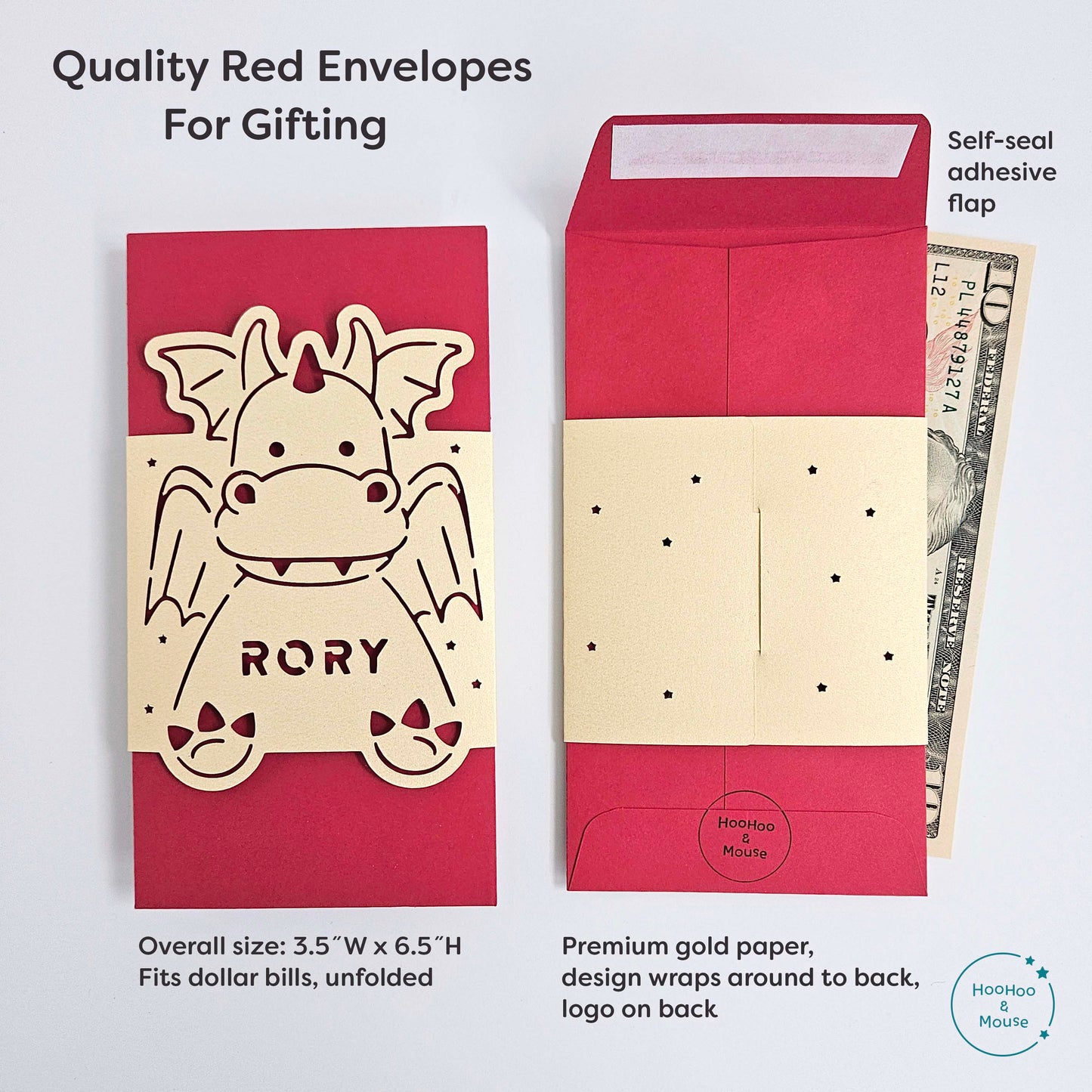 2024 Year of the Dragon Red Envelope, personalized