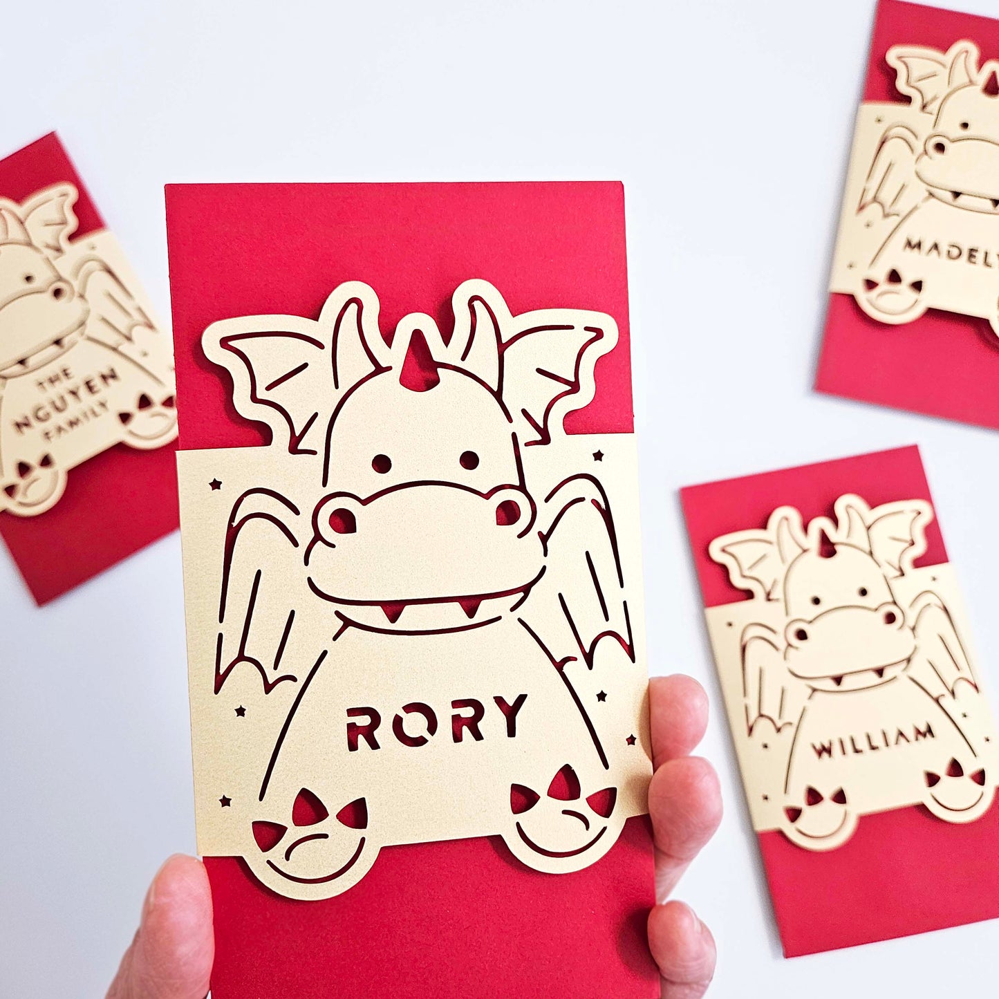 2024 Year of the Dragon Red Envelope, personalized