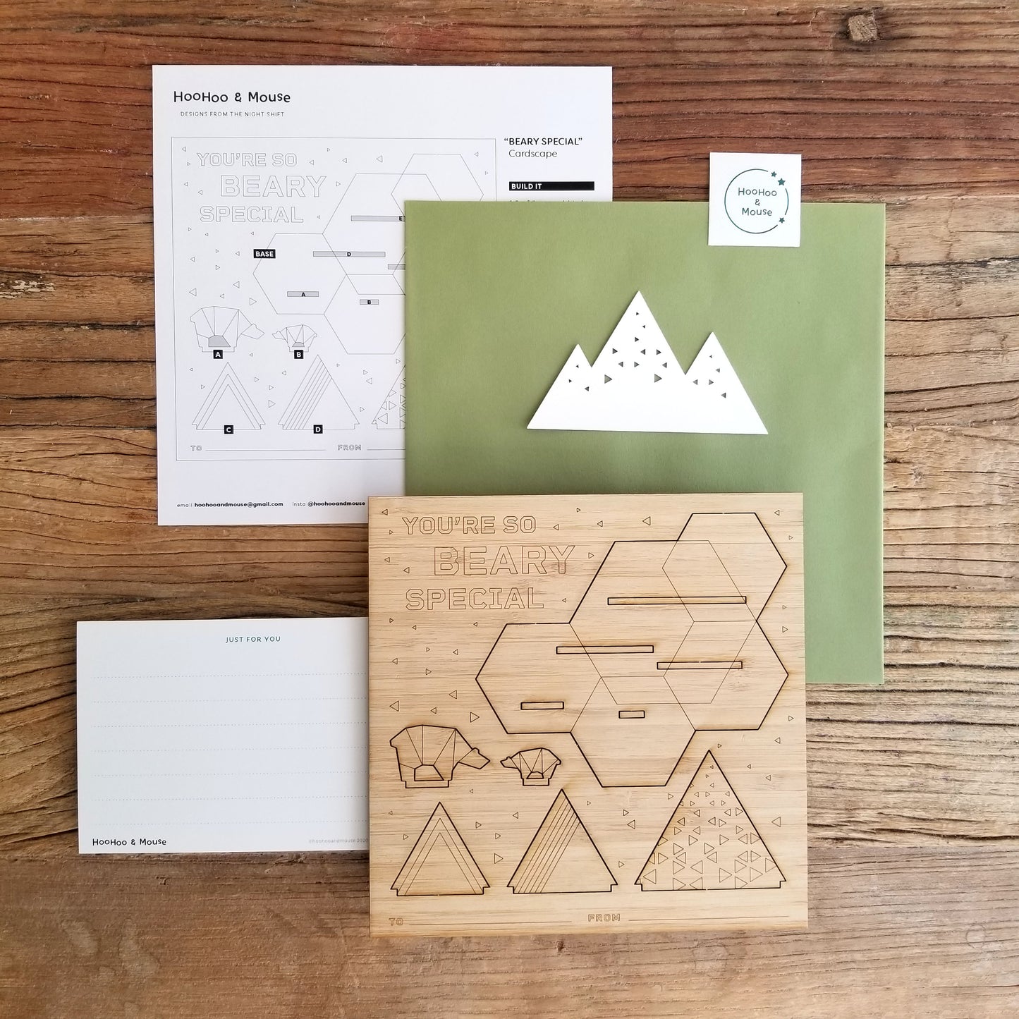 You're Beary Special Wood CardScape
