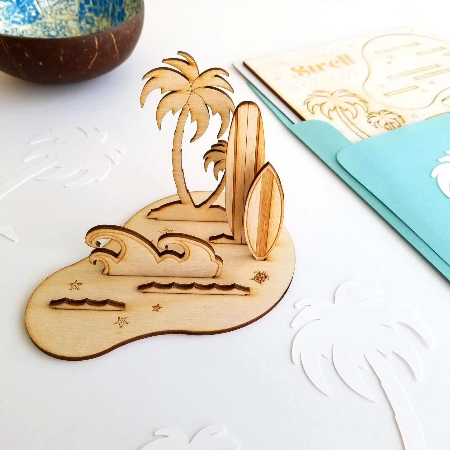 Have a Swell Birthday Wood CardScape