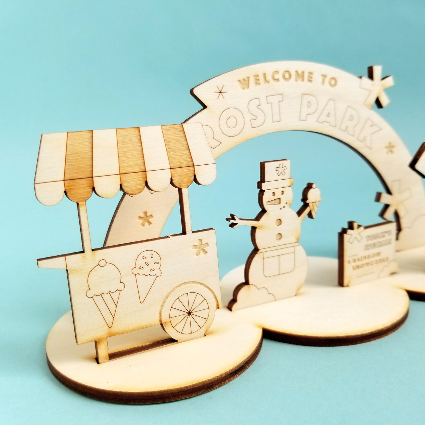 A Cool Christmas Wood CardScape