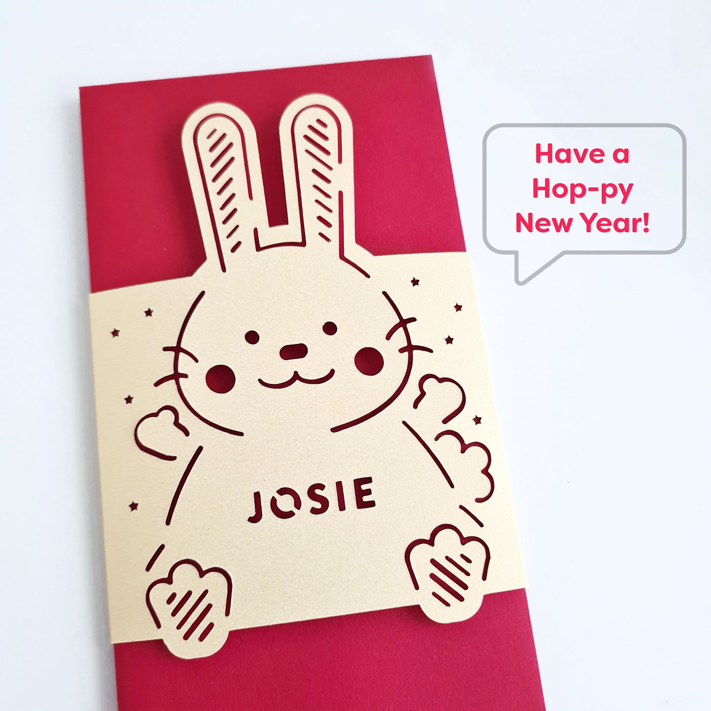 2023 Year of the Rabbit Red Envelope, personalized