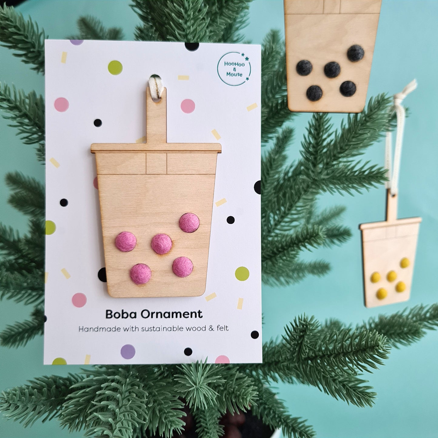 Boba Christmas Ornament
