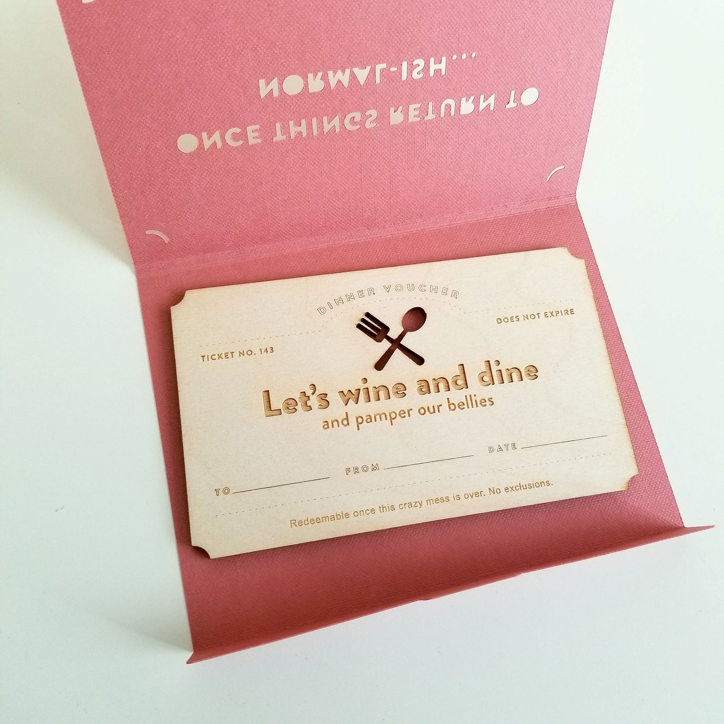 Wine and Dine Dinner Voucher