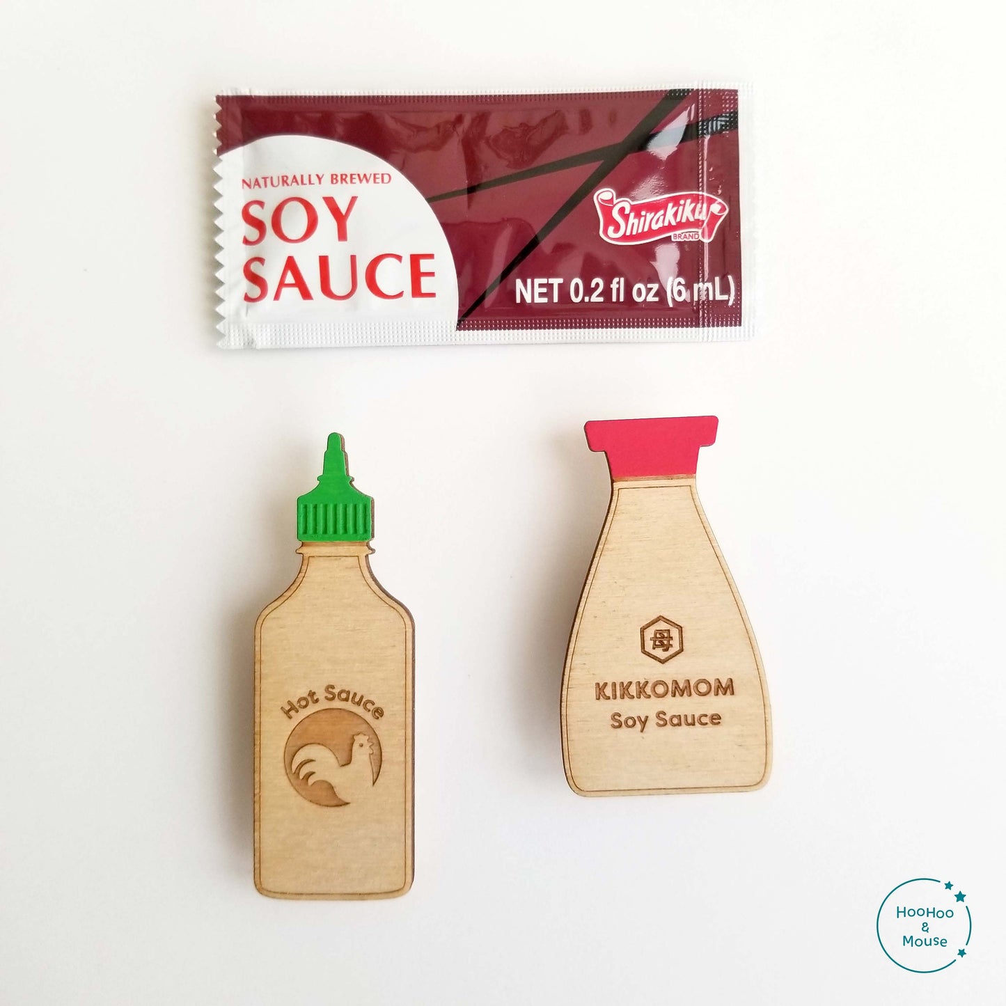 Hot Sauce Card, with hand-painted magnet