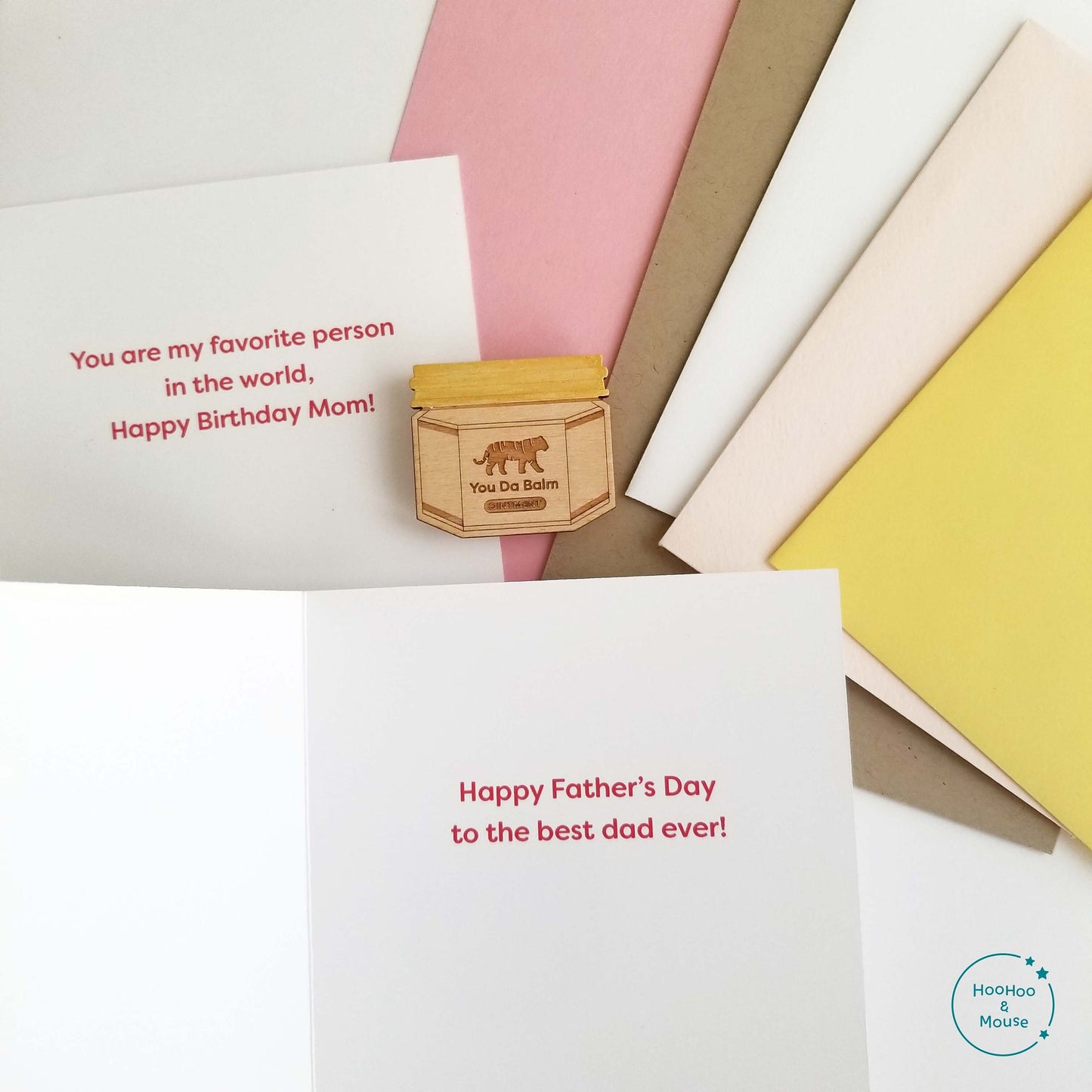 Tiger Balm Card, with hand-painted magnet