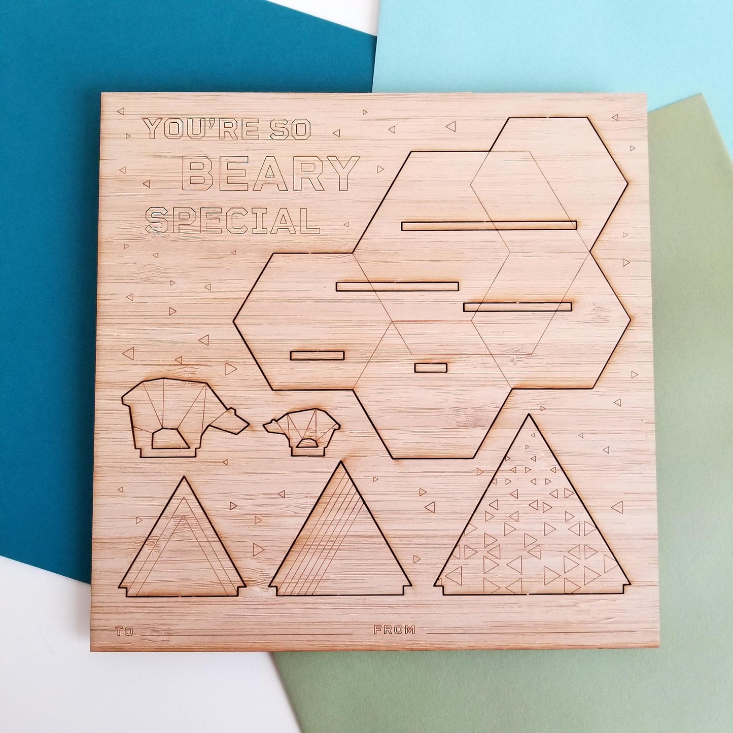 You're Beary Special Wood CardScape