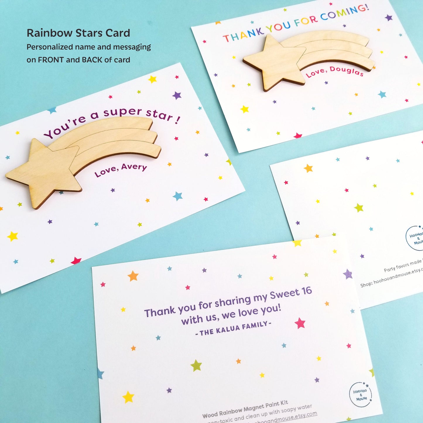 Shooting Star Party Favor, personalized
