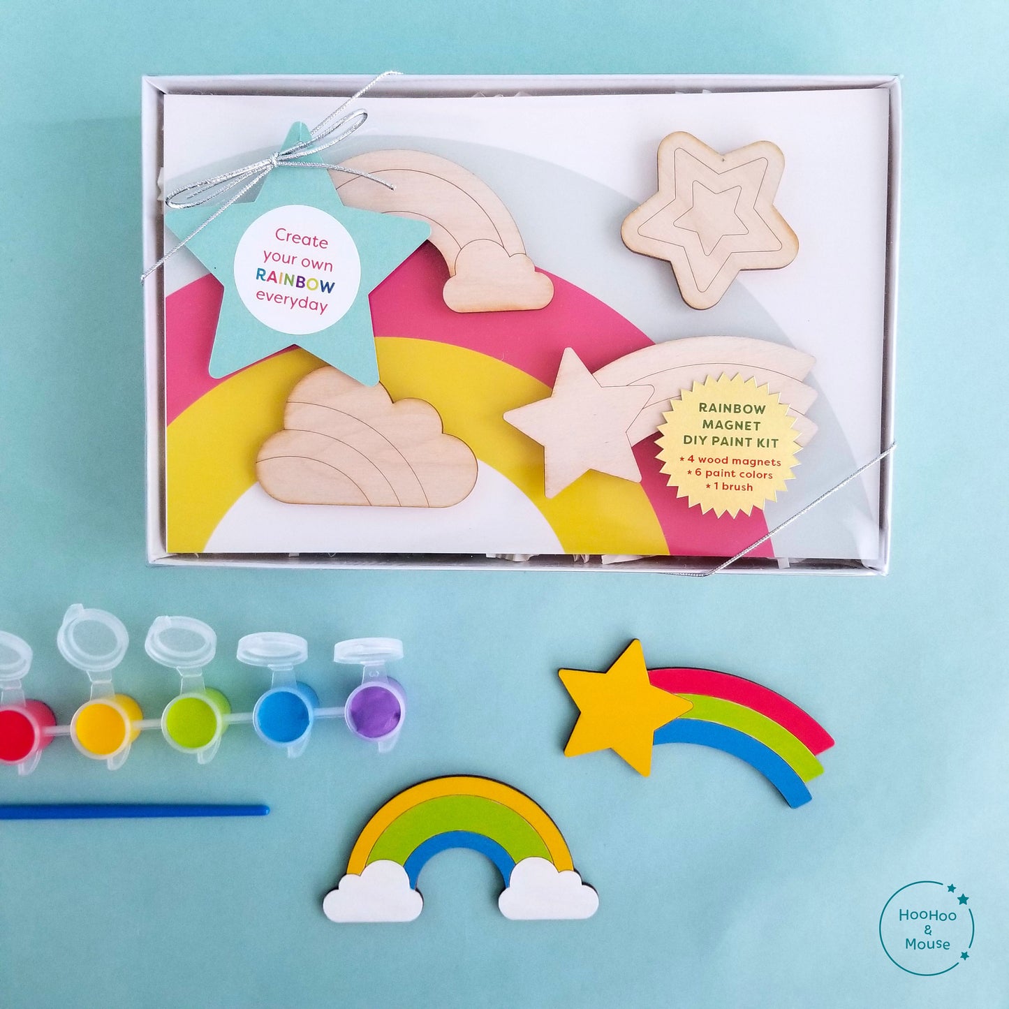 Rainbow Magnets Paint Kit, Set of 4