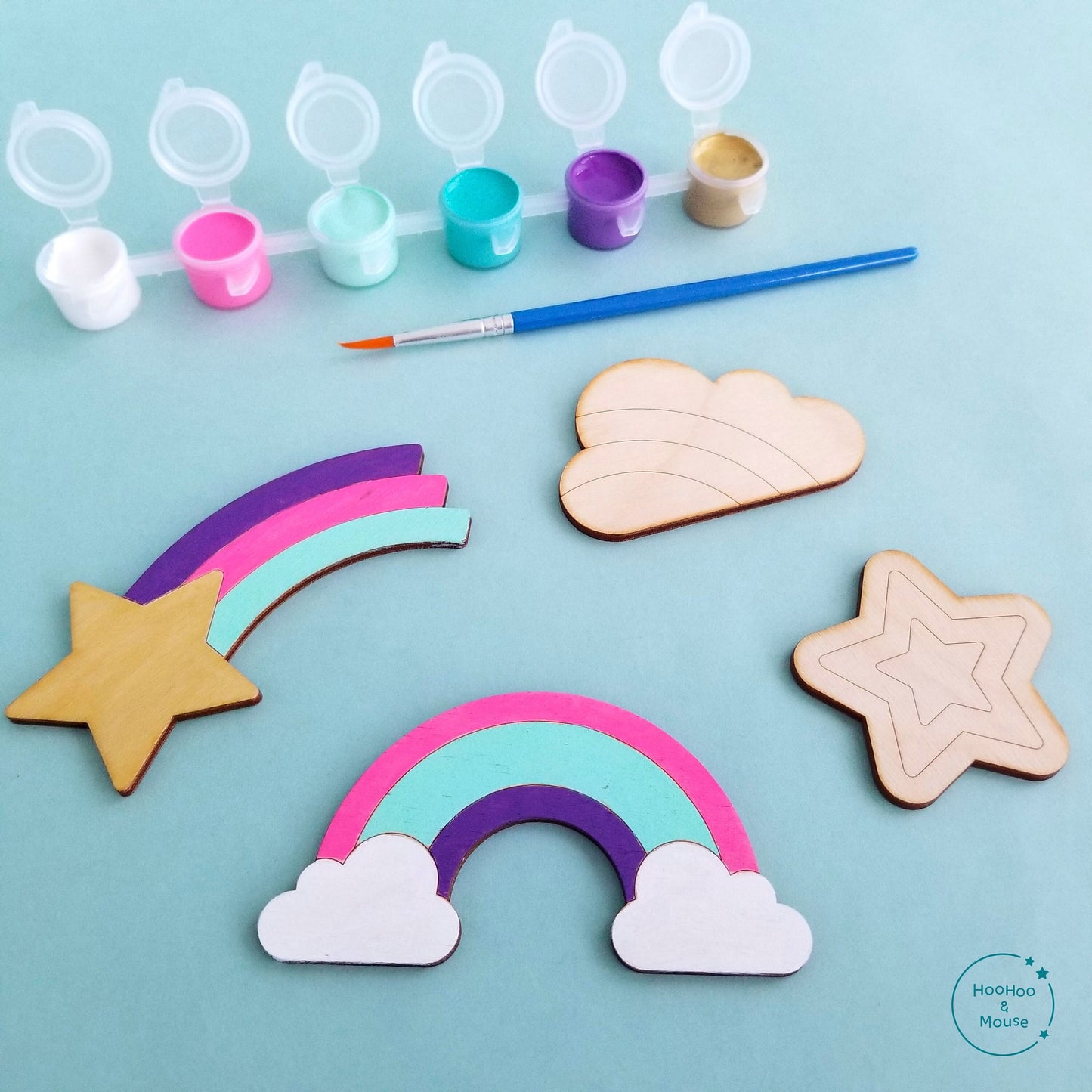 Rainbow Magnets Paint Kit, Set of 4