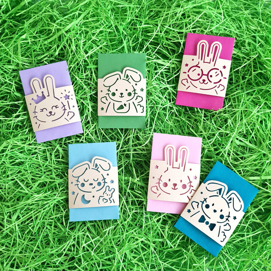 Mini Rabbit Treat Bags, Assorted Colors