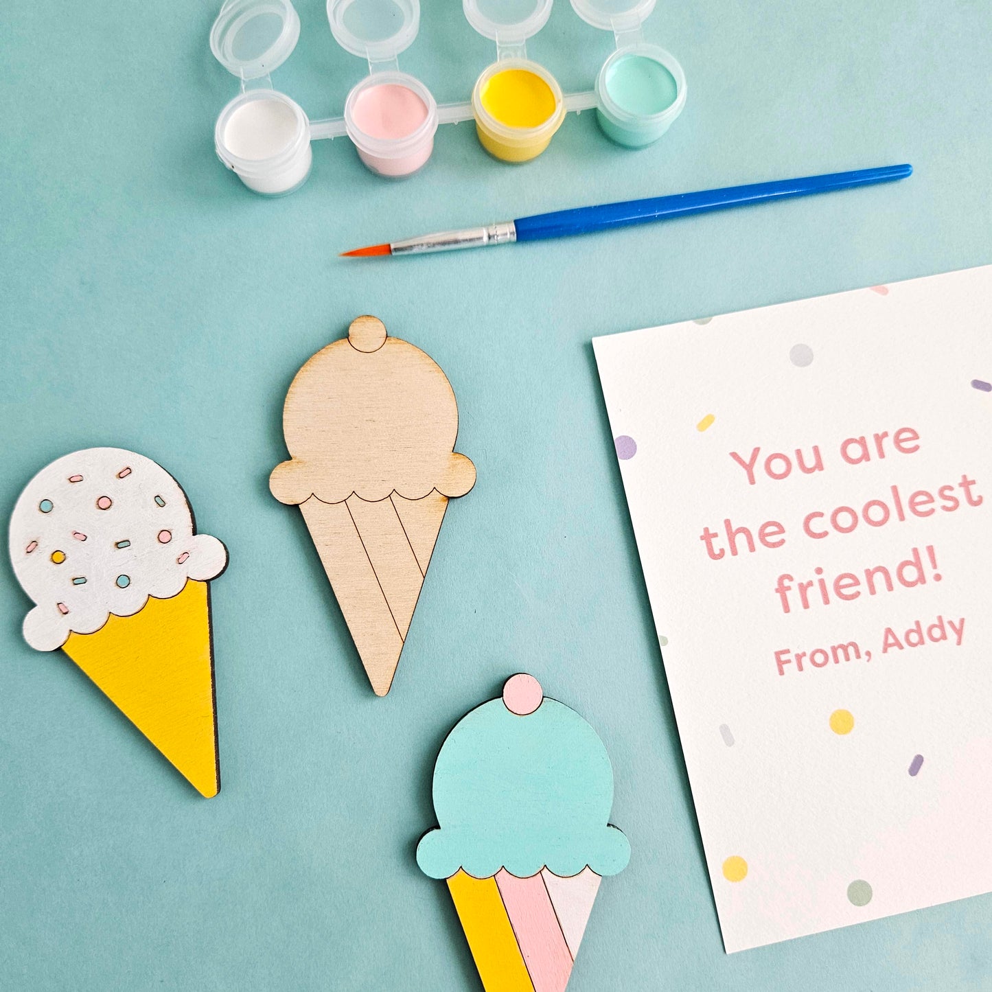 Ice Cream Party Favor, 2-piece, personalized