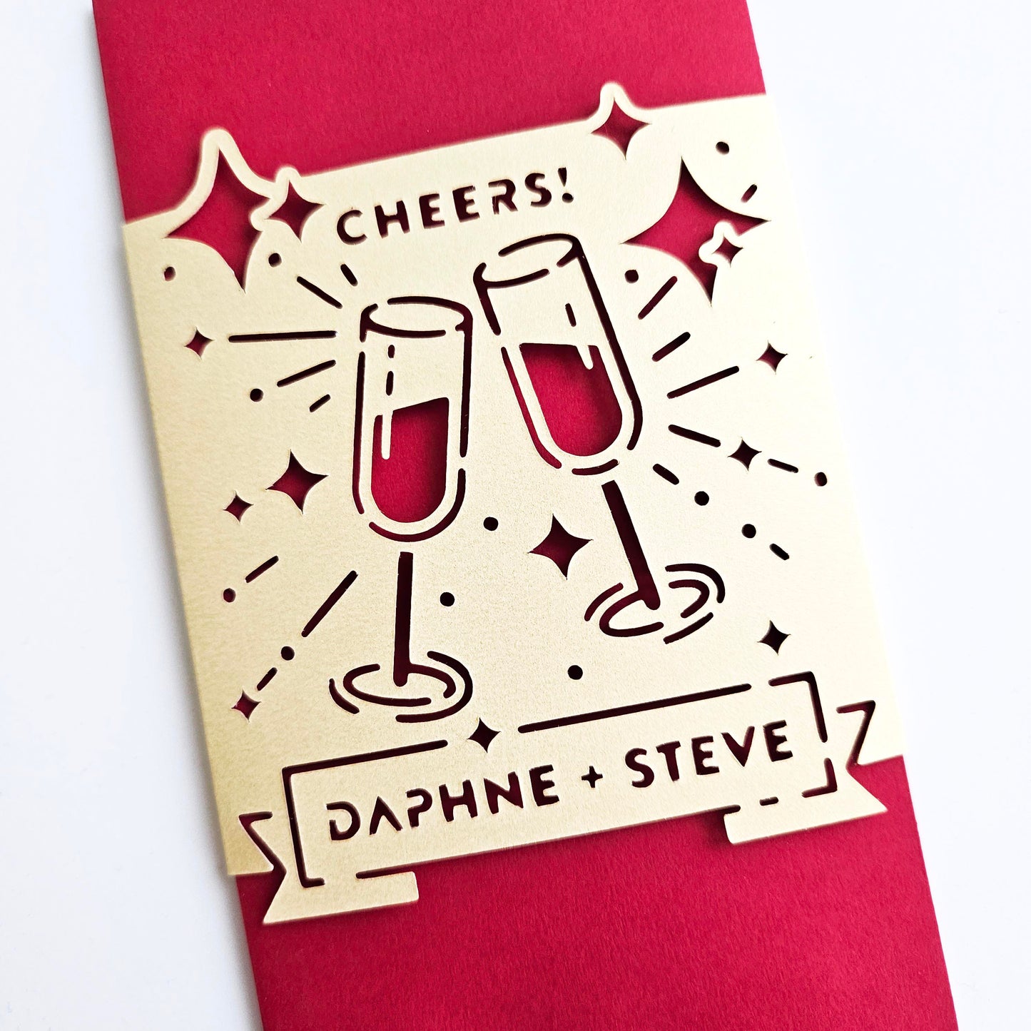 Cheers Red Envelope, personalized