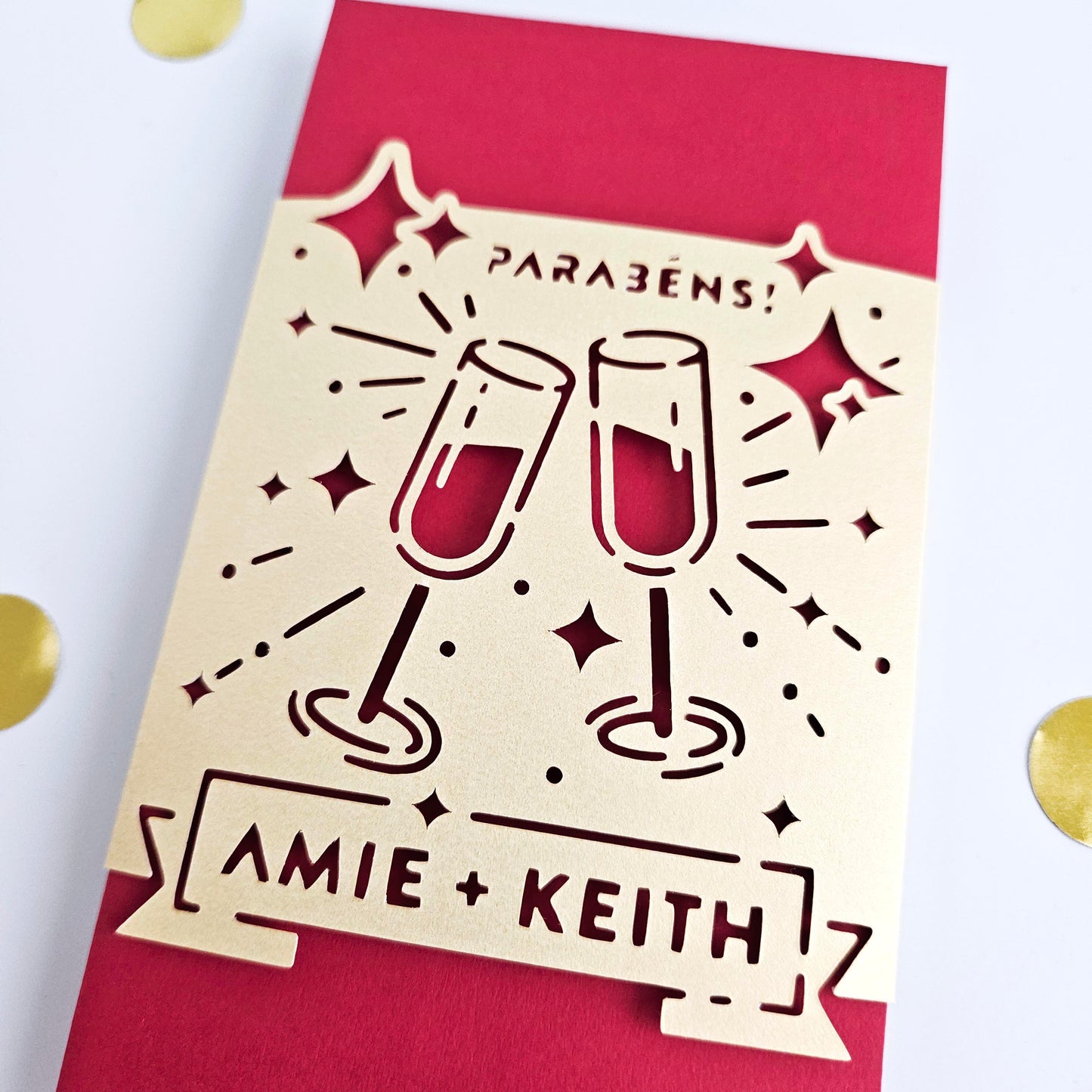 Cheers Red Envelope, personalized