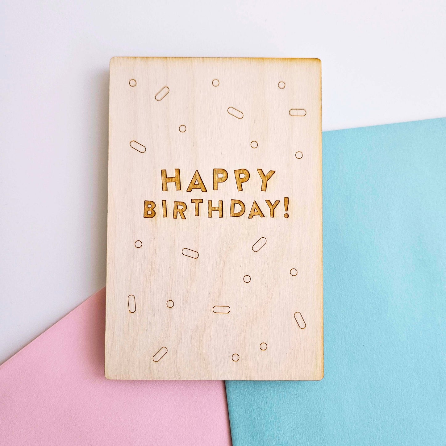 Happy Birthday Wood Card