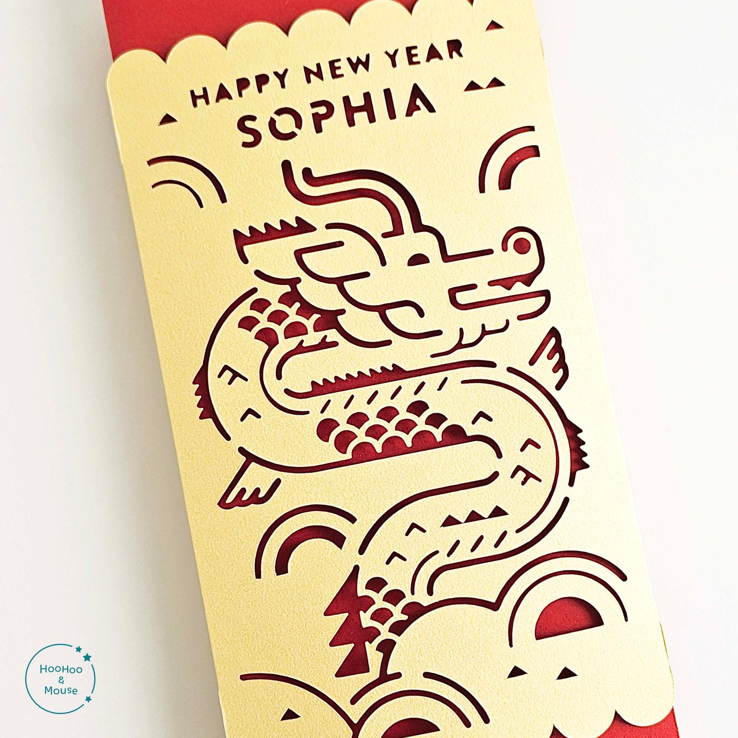 2024 Deluxe Dragon Red Envelope, personalized