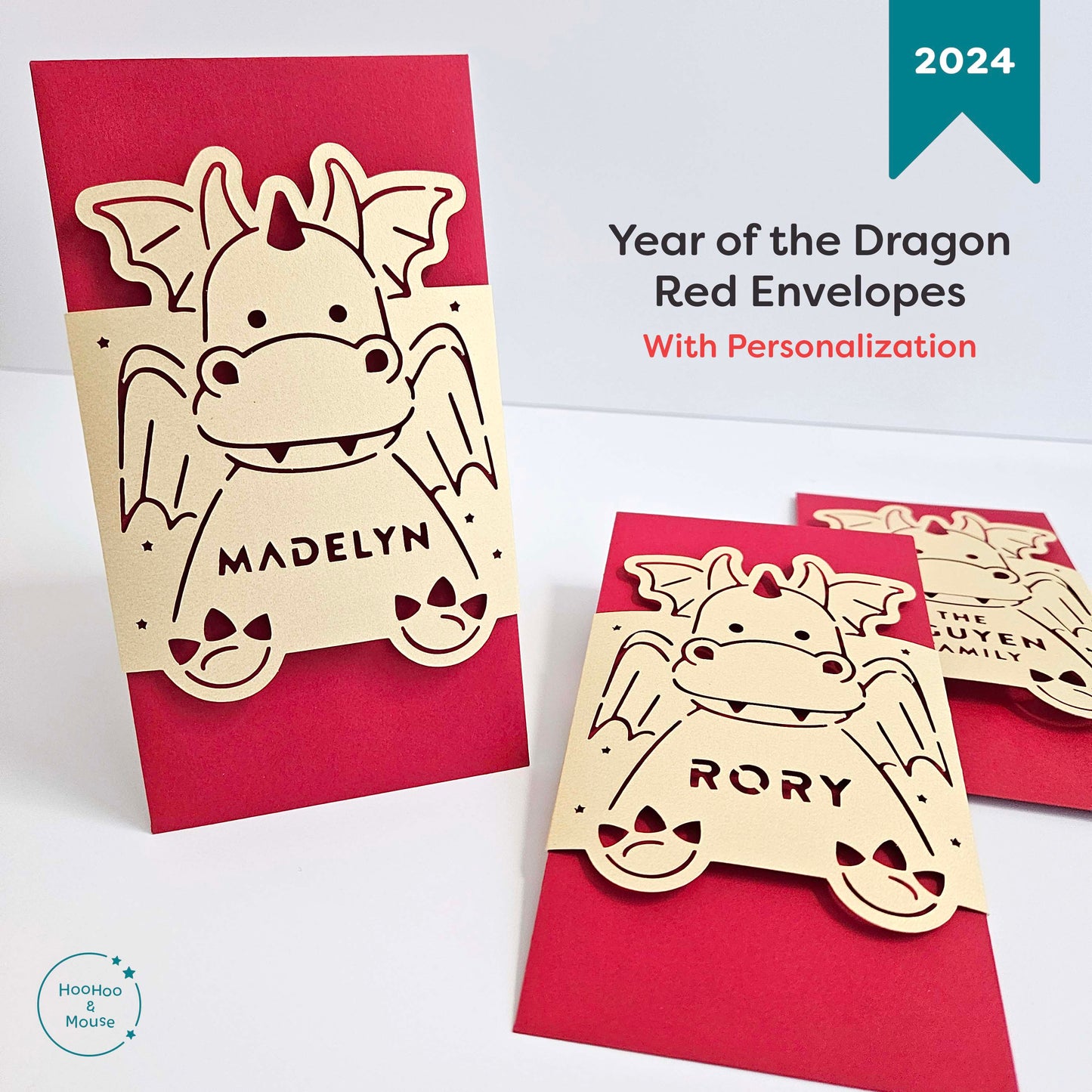 2024 Year of the Dragon Red Envelope, personalized