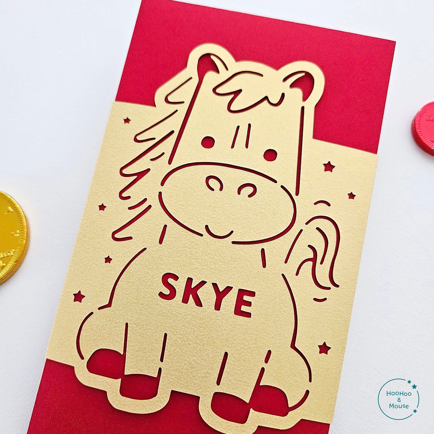 2026 Year of the Horse Red Envelope, PERSONALIZED