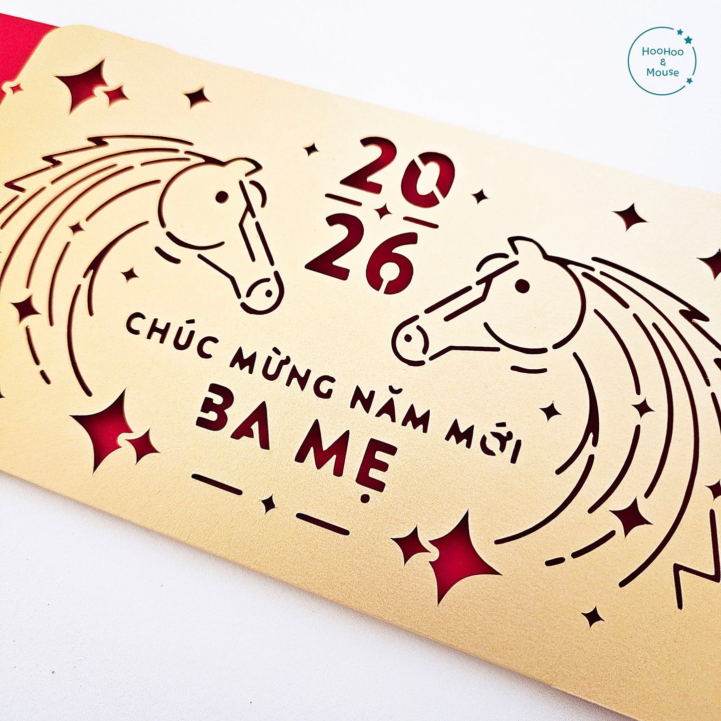 2026 Deluxe Horse Red Envelope, PERSONALIZED