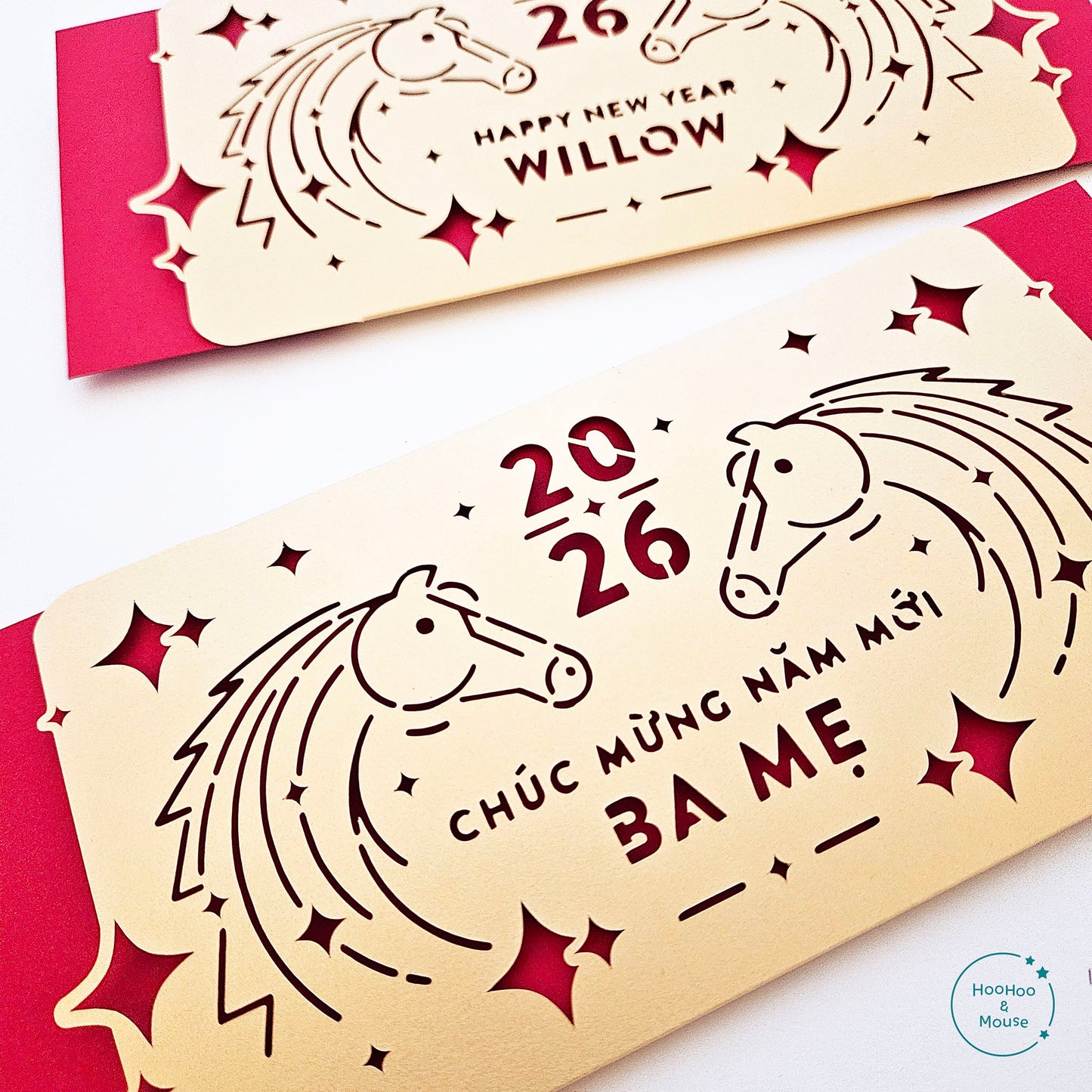 2026 Deluxe Horse Red Envelope, PERSONALIZED