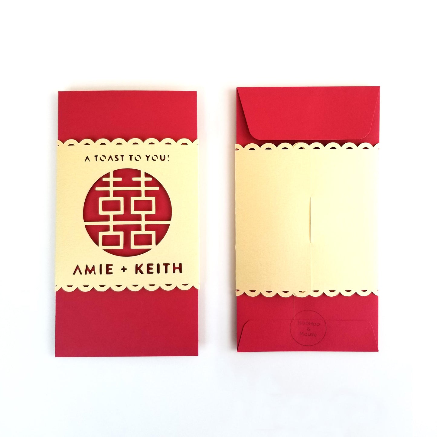 Double Happiness Red Envelope, personalized