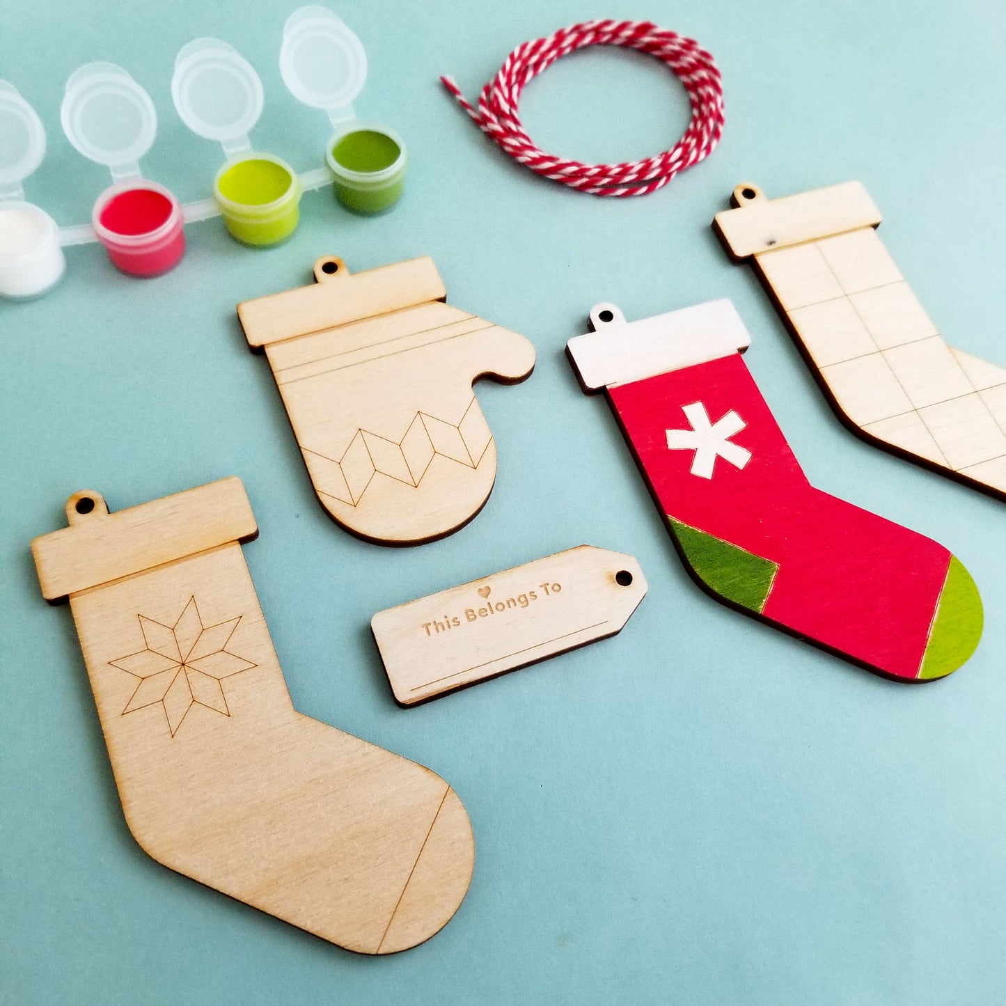 Holiday Ornament Paint Kit Party Favor, personalized