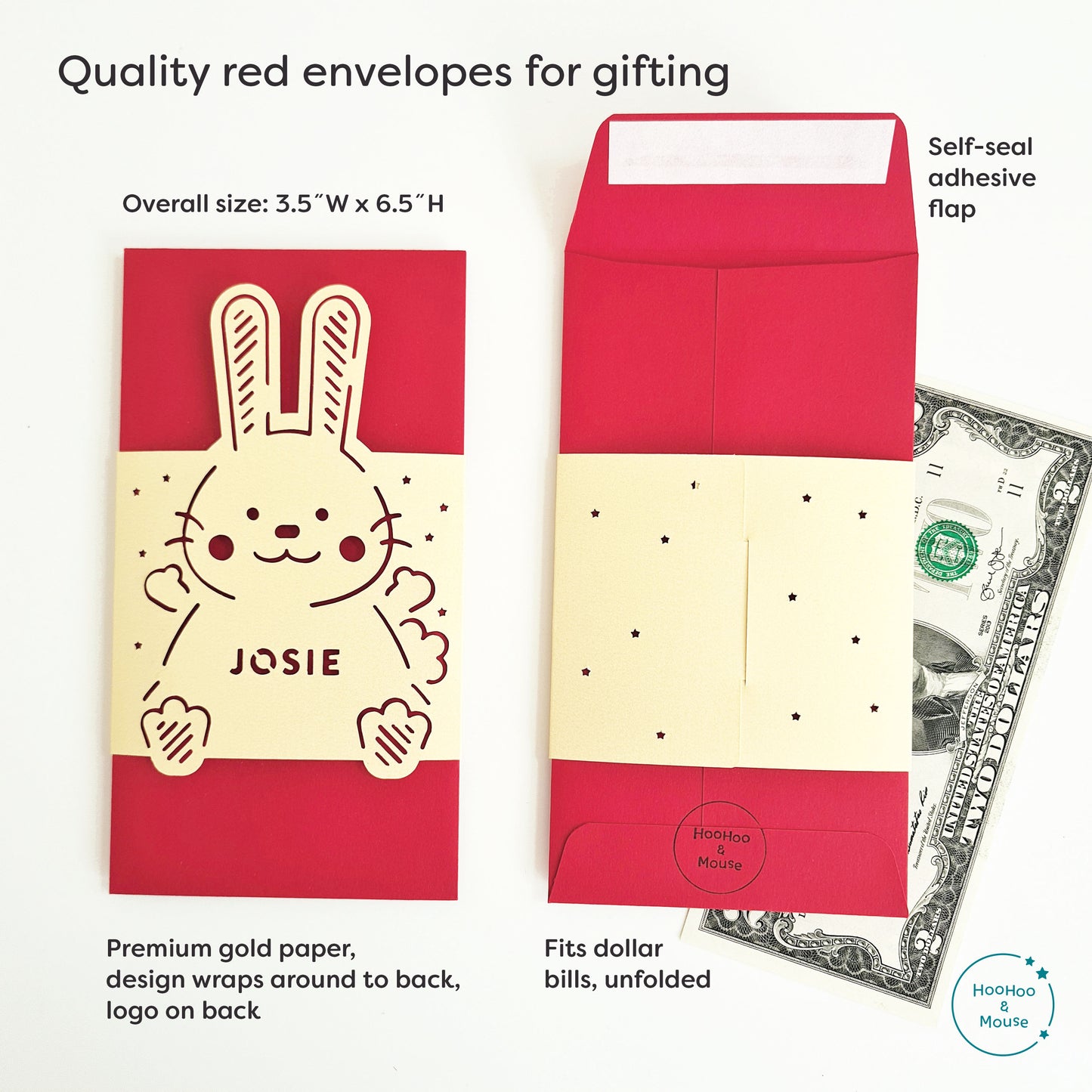 2023 Year of the Rabbit Red Envelope, personalized