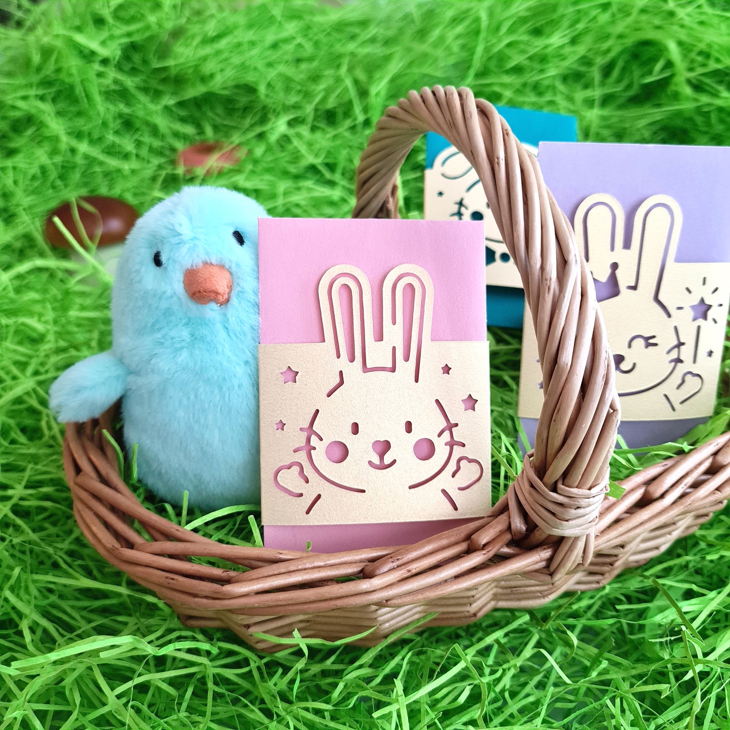 Mini Rabbit Treat Bags, Assorted Colors