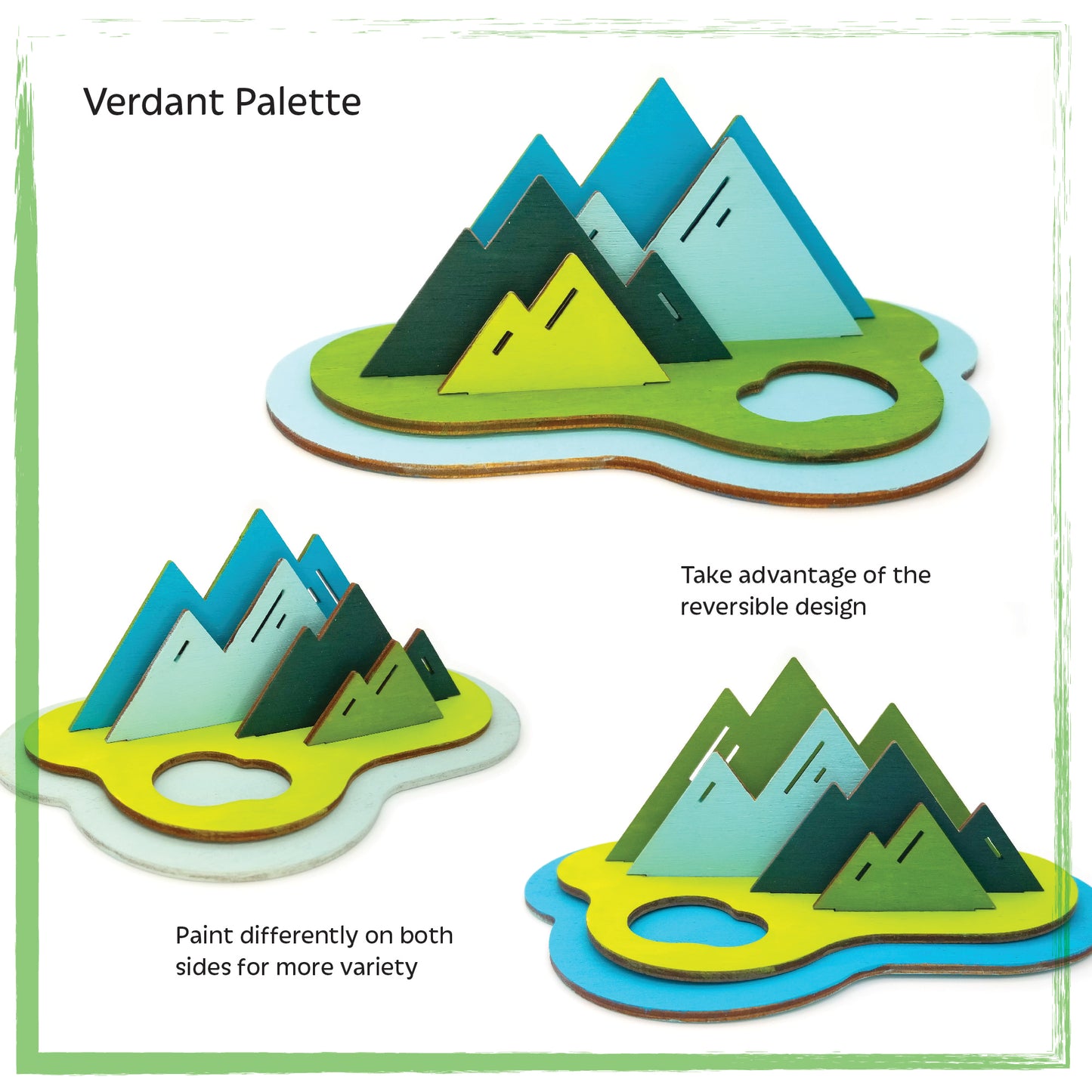 Wooden Mountain Landscape Paint Kit