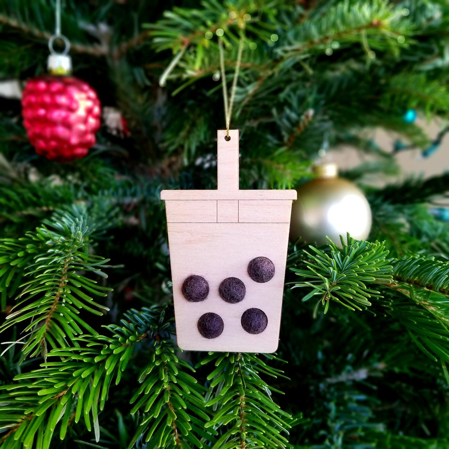 Boba Christmas Ornament