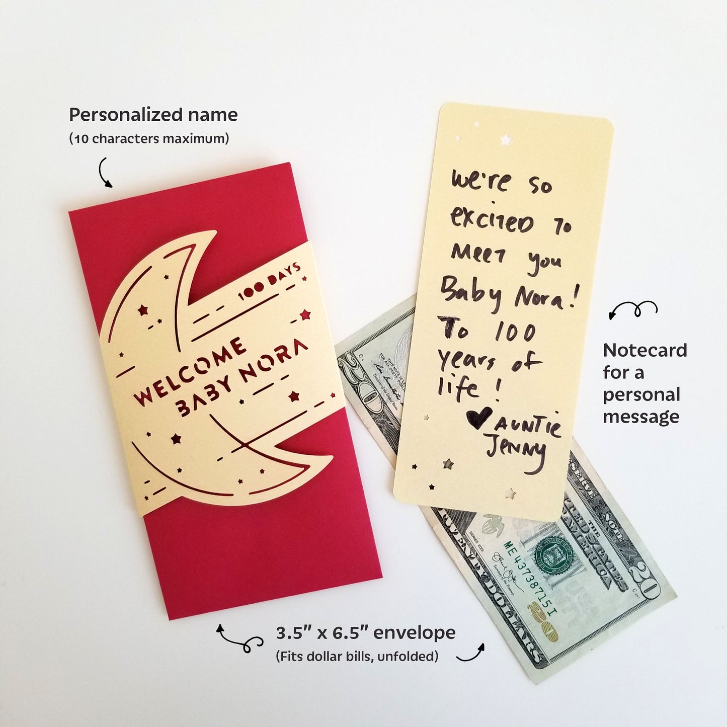 Full Moon / Man Yue Red Envelope, personalized