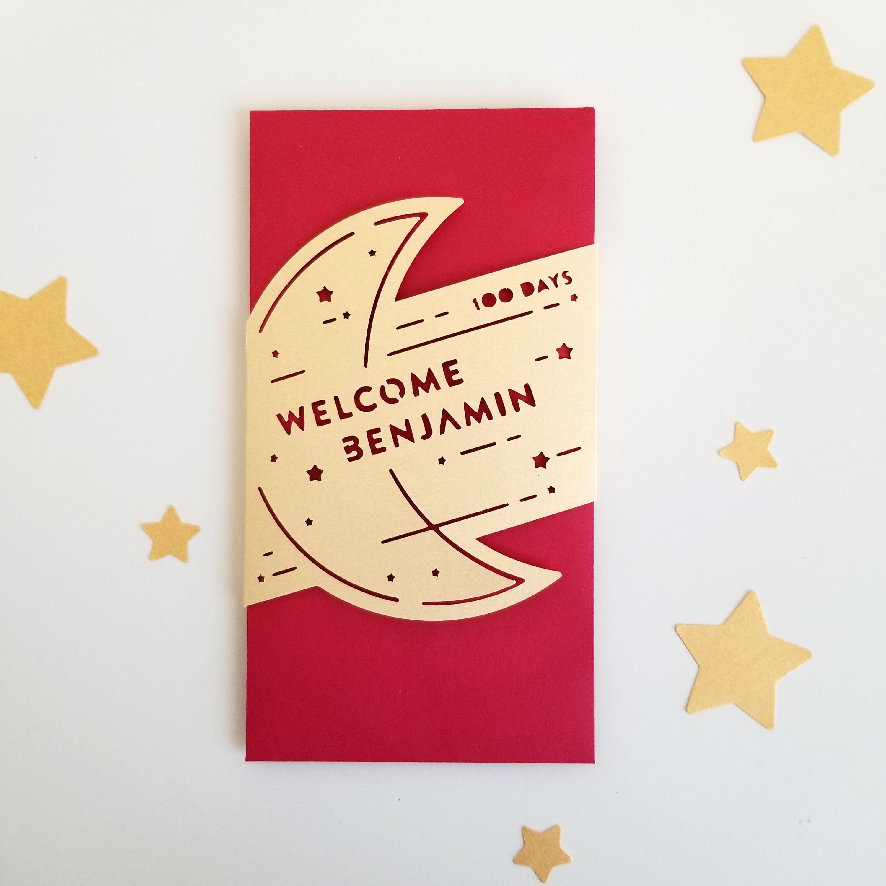 Full Moon / Man Yue Red Envelope, personalized – HooHoo And Mouse