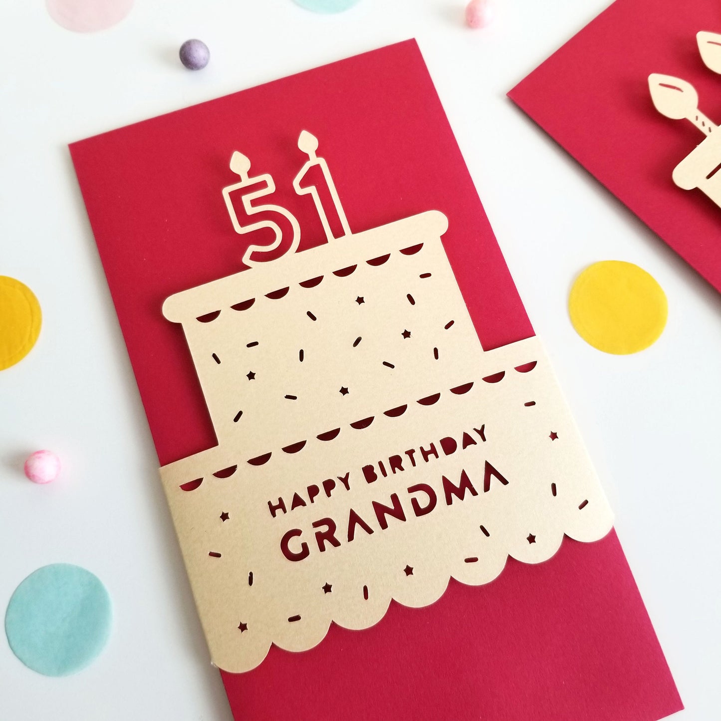 Happy Birthday Red Envelope, personalized