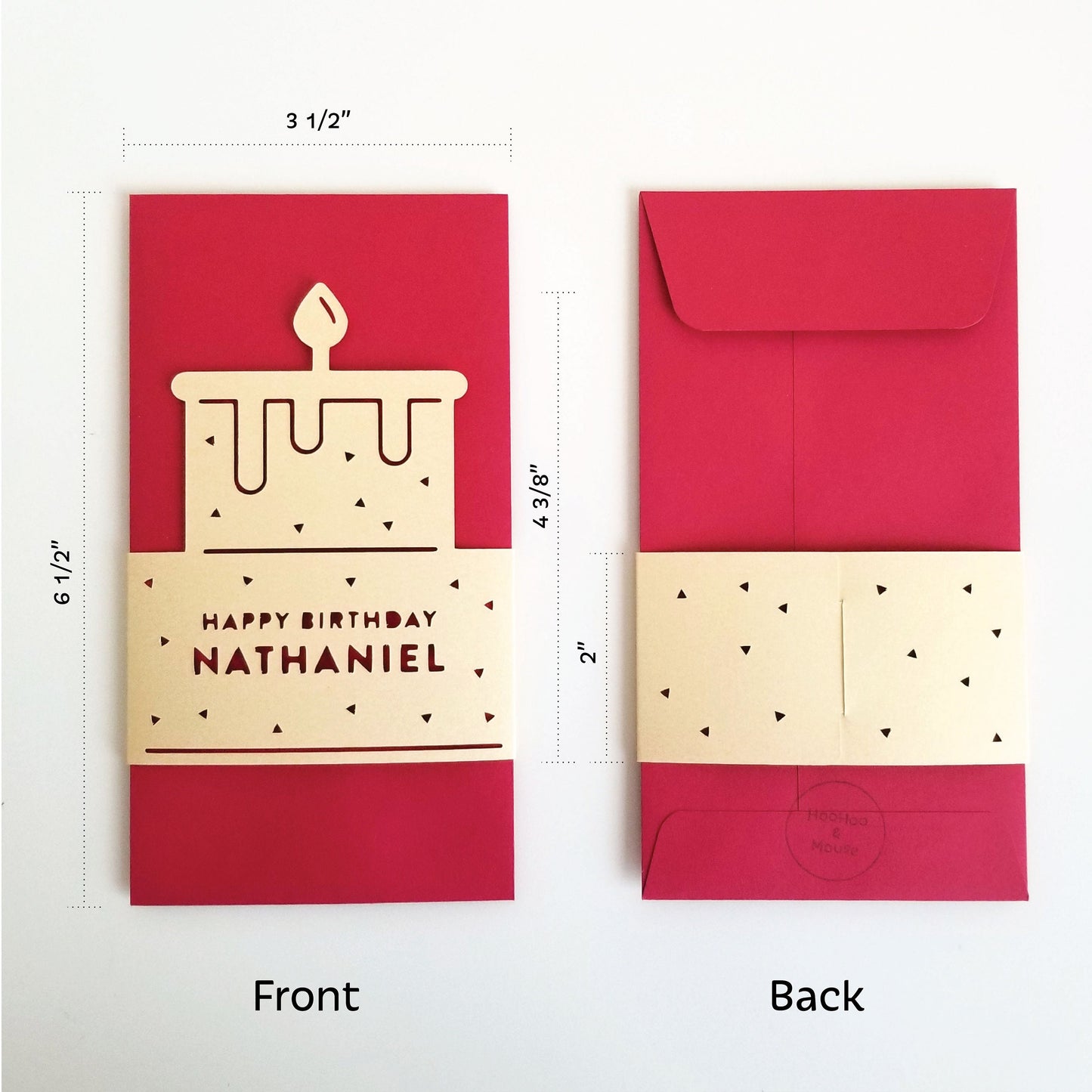 Happy Birthday Red Envelope, personalized