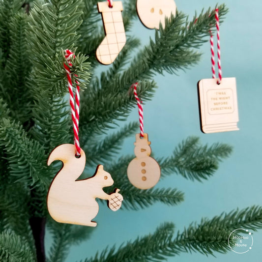 Miniature Christmas Ornaments, Set of 30