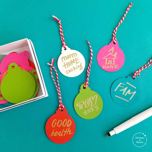 Holiday Paper Ornaments and Tags