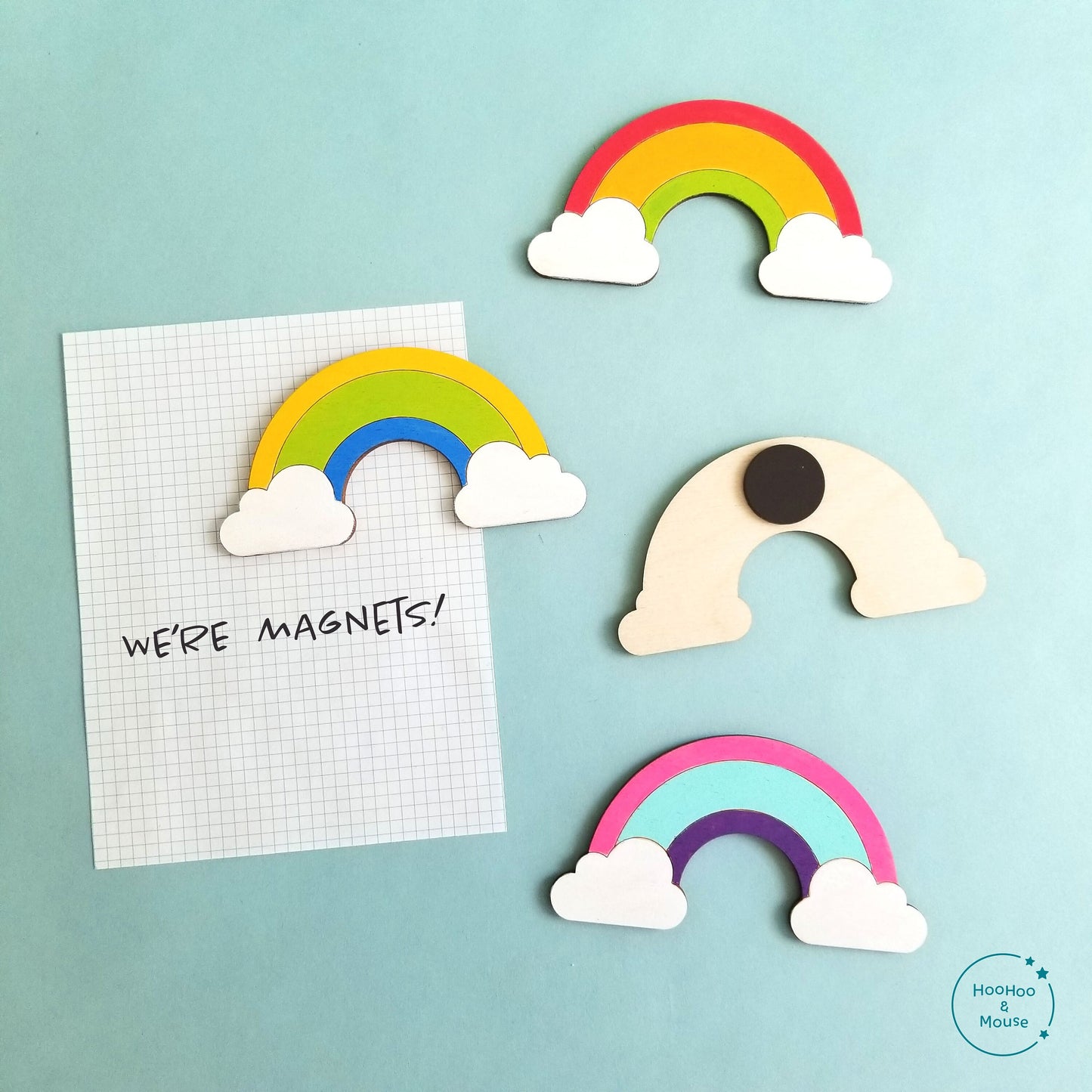 Rainbow Magnets Paint Kit, Set of 4