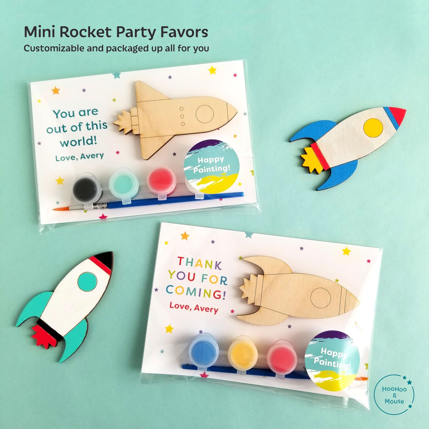 Space Party Favor Paint Kit, personalized